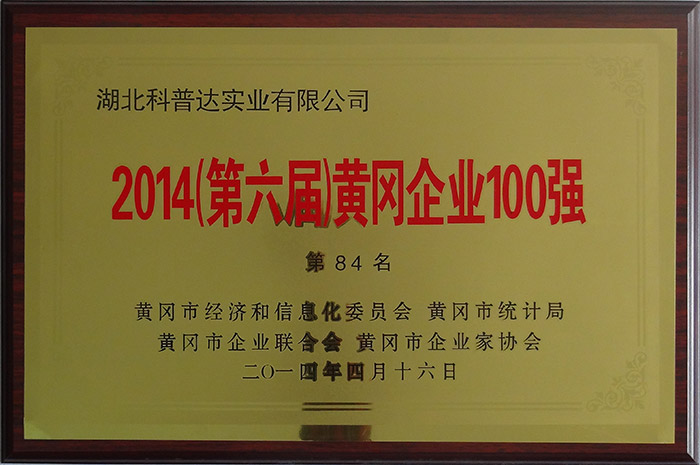 Huanggang Enterprise Top 100